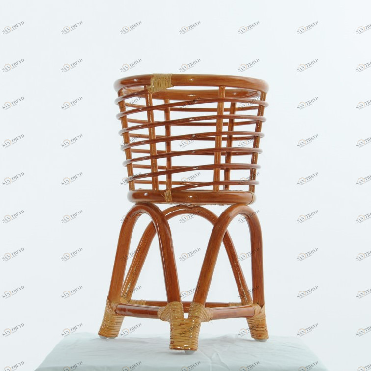 Цветочница круглая 48х29 см коньяк Calamus Rotan VINOTTI  00-3885395 Коричневый 