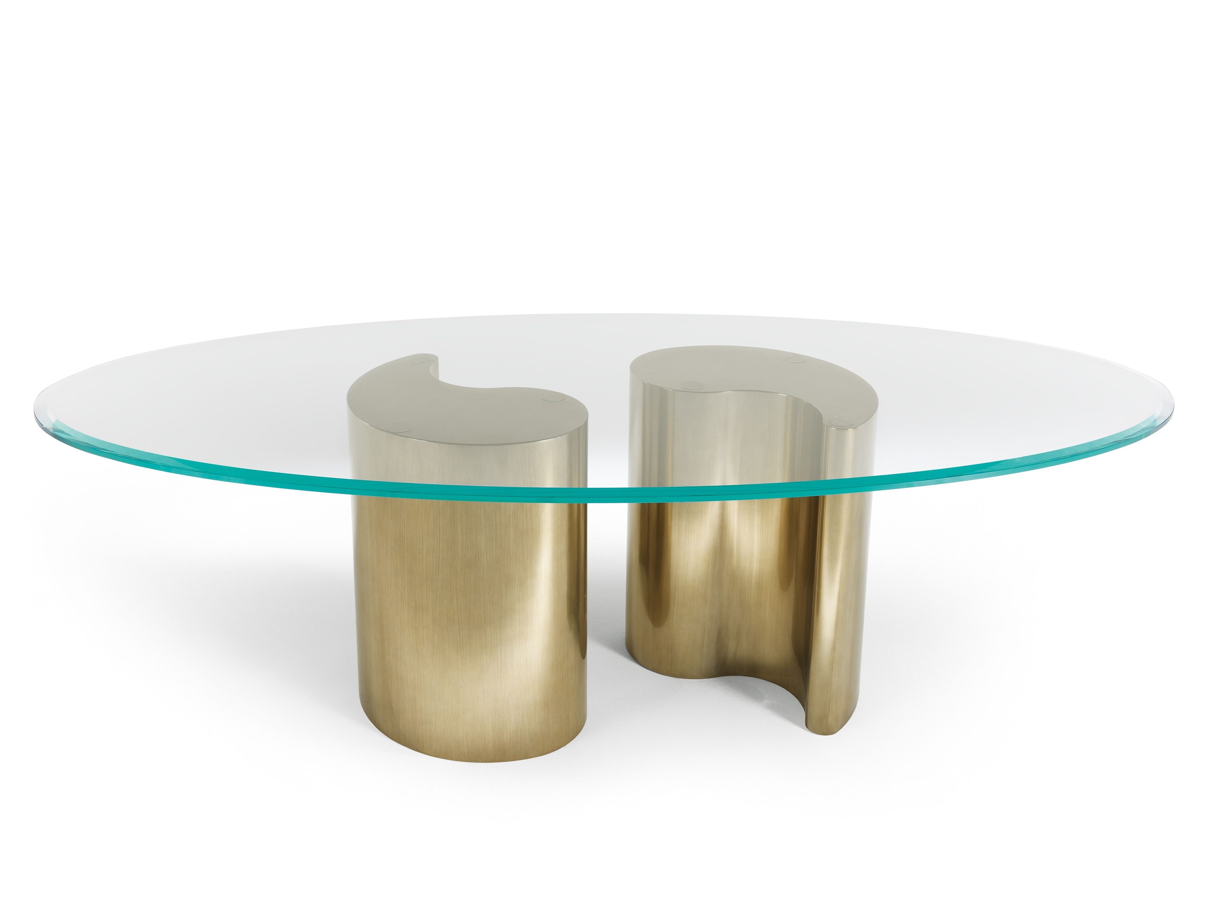 Овальный стол для гостиной из дерева и стекла ETRO Home Interiors ARP ARCH-00143925