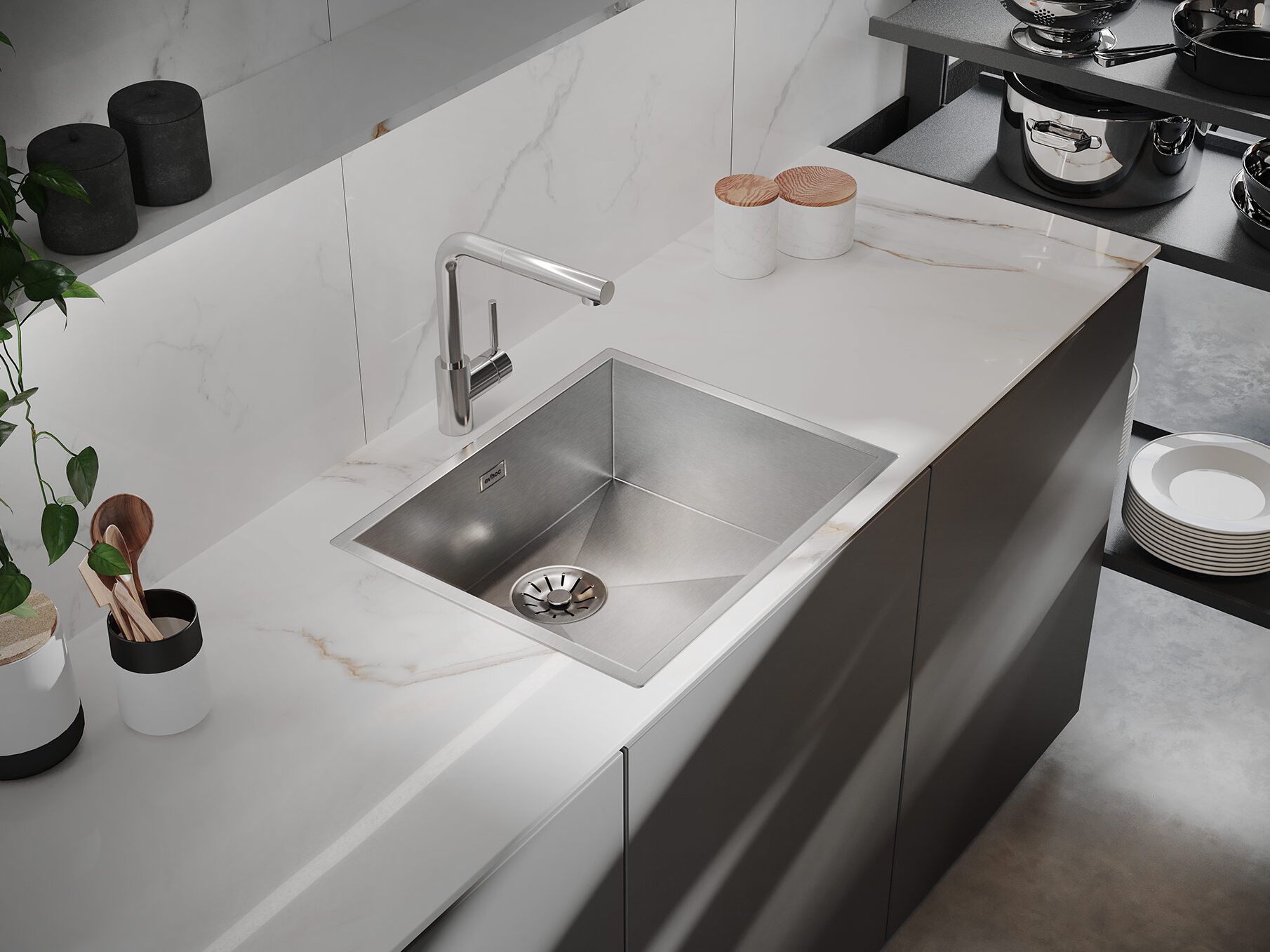 Раковина из нержавеющей стали Evhoc Ethna ARCH-00122706