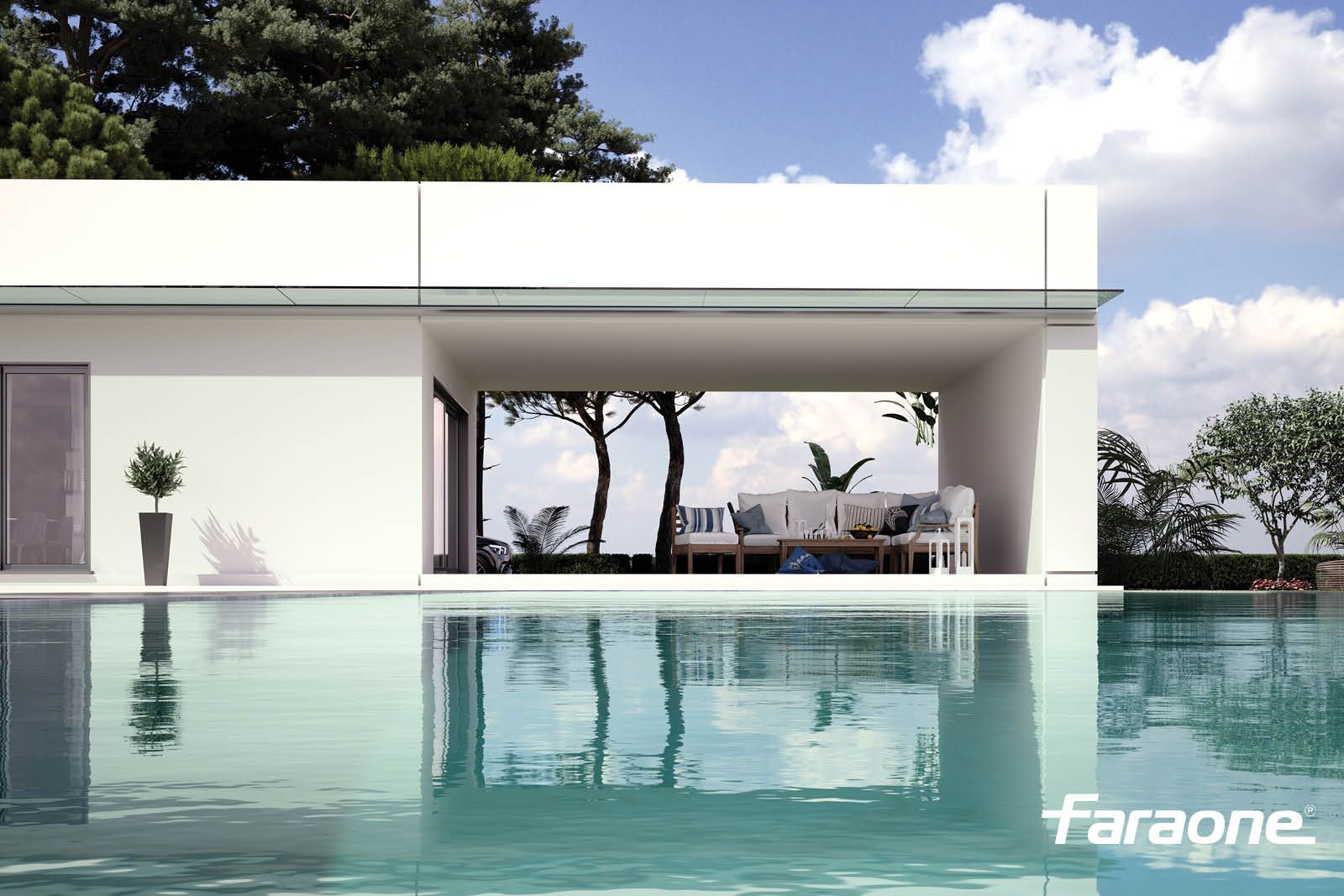 Навес из закаленного стекла FARAONE серия Linea 3 ARCH-00059496 - Вид №4