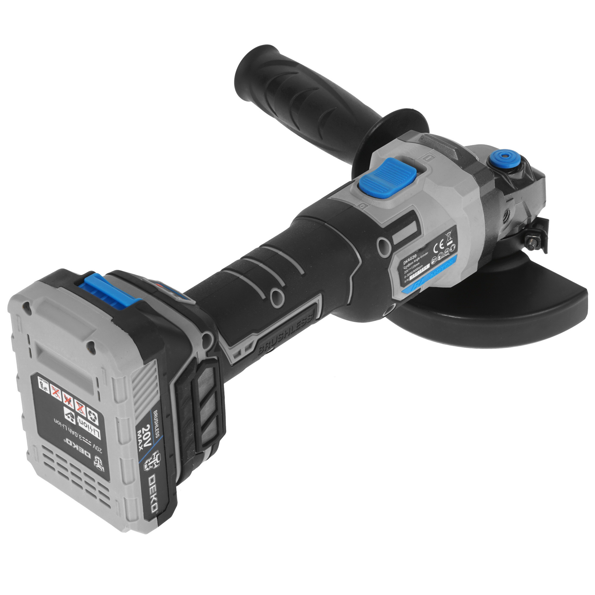 Углошлифовальная машина (УШМ) DEKO DKAG20 MAX 20V 5445898 STDN-0114738 - Вид №1