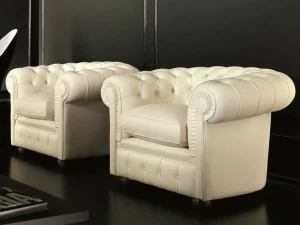 Dall'Agnese Кожаное кресло в стиле честерфилд Class