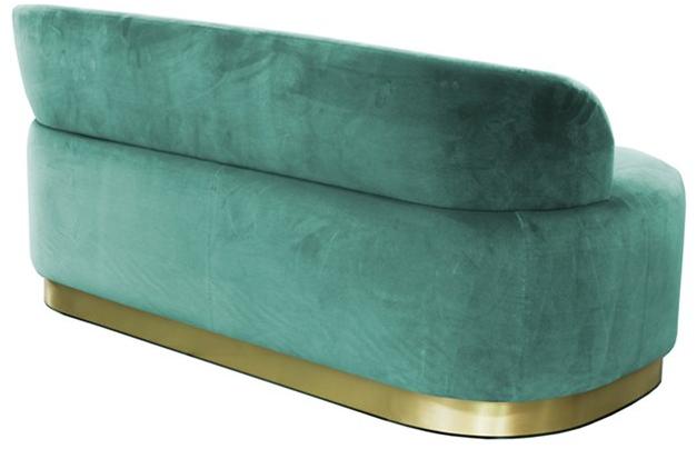 Moanne Мягкая бархатная скамья со спинкой Majestic sun-id-1412474 - Вид №2