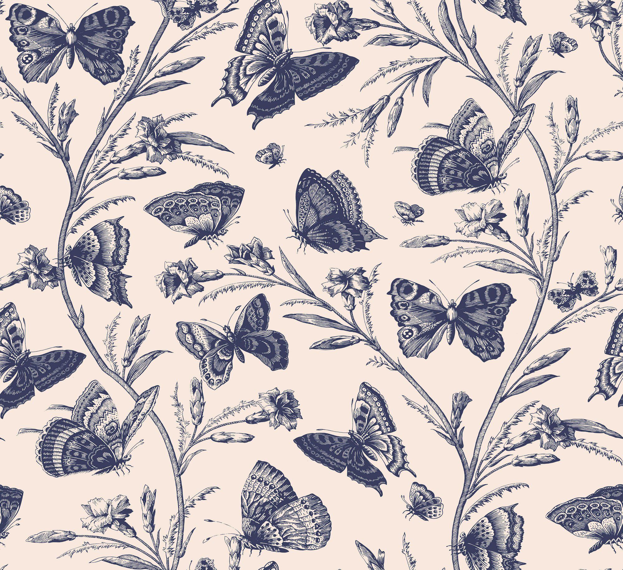 Цветочные узоры нетканые обои LELIEVRE Quenin-Belle Époque ARCH-00007690 - Вид №12