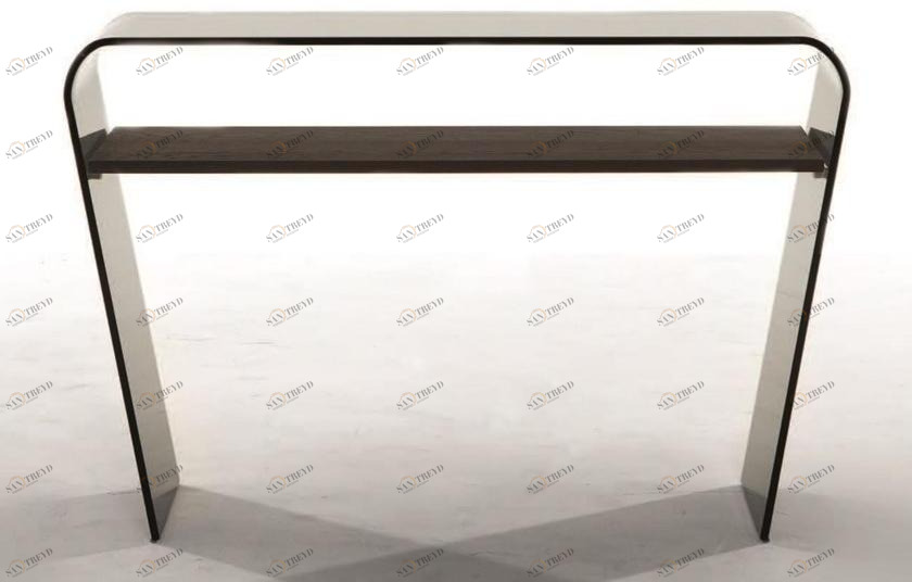 Tonin Casa Прямоугольная стеклянная консоль с полками  T6460 