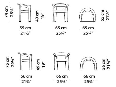 Мягкий стул из массива дерева Baxter AFRA ARCH-00005979 - Вид №6
