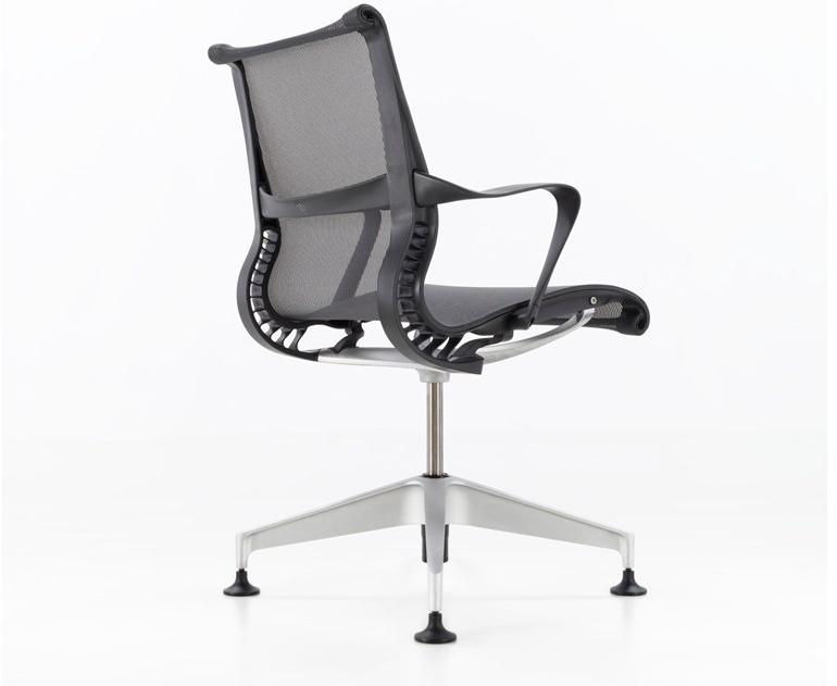 Herman Miller 4-спицевый тканевый стул с подлокотниками Setu sun-id-1371489 - Вид №2