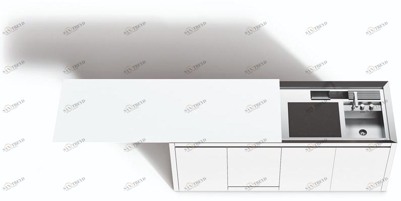 Boffi Скрытая кухня с островом sun-id-1410968