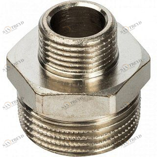 Ниппель переходной НН 3/4х3/8" никель STOUT SFT0004003438