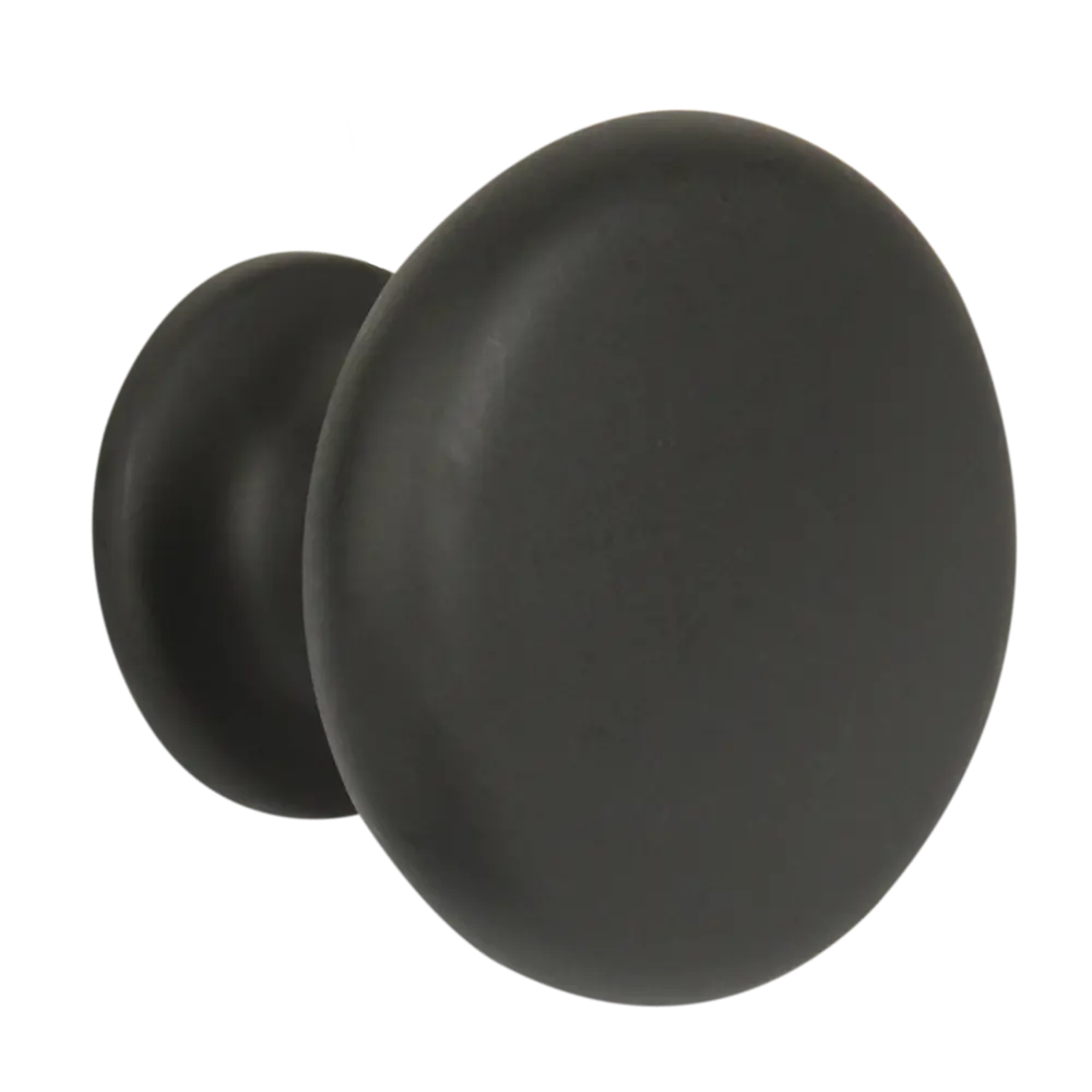 Мебельная ручка-кнопка 163 цвет матовый черный Jet STLM-2002825