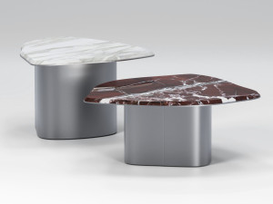 Низкий мраморный журнальный столик