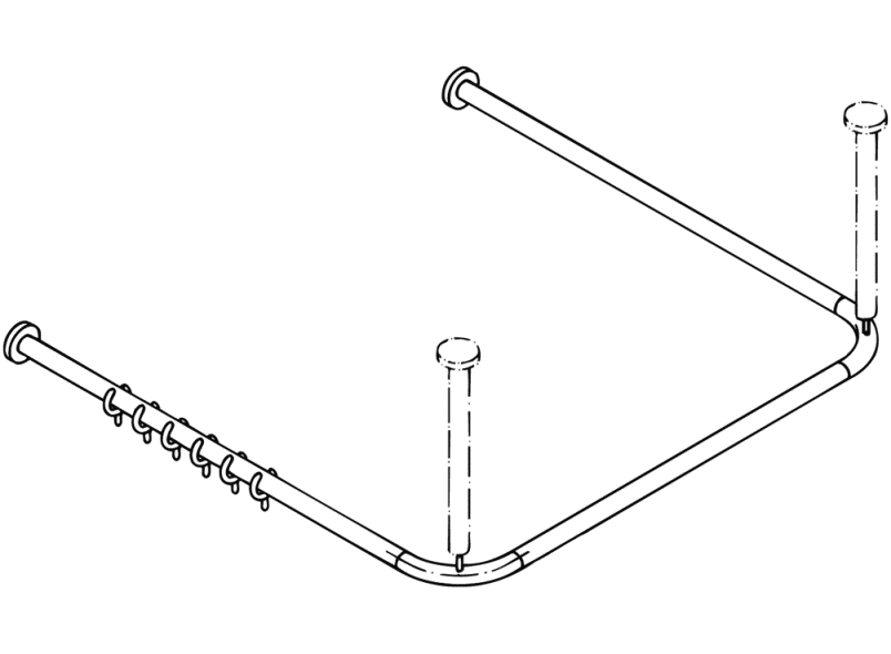 801.34B300 Карниз HEWI Edition matt | Polyamid  - Вид №6