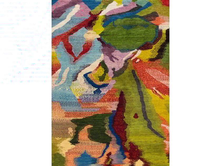 Прямоугольный шерстяной ковер Zollanvari Камвольный мрамор-дизайнер ARCH-00137269