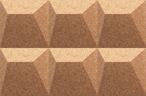 311 111 000 Пробковая 3D-плитка для стен Ramp GRANORTE 3DForms