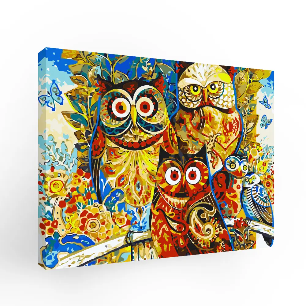 Картина по номерам Пернатые матрешки 40х50 см FBRUSH STLM-2000947 - Вид №1