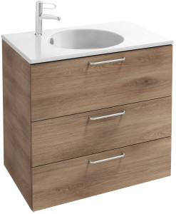 EB2532-R5-E52 Тумба под столешницу 80 см, 3 ящика, хромированная ручка JACOB DELAFON ODÉON RIVE GAUCHE