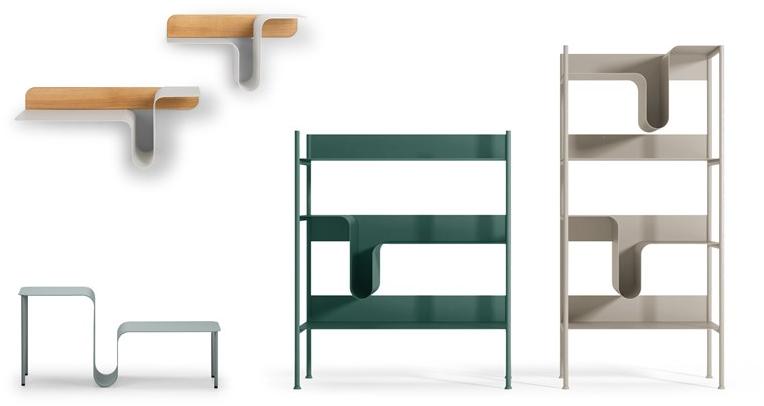 True Design Книжный шкаф из листового металла Wave Wa5812+wa7890 - Вид №5