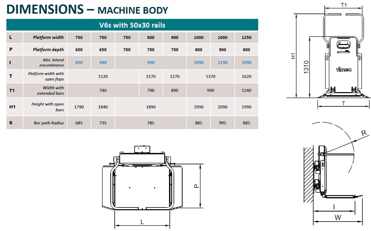 Лестничный подъемник с изогнутой направляющей Vimec V6s ARCH-00108443 - Вид №7