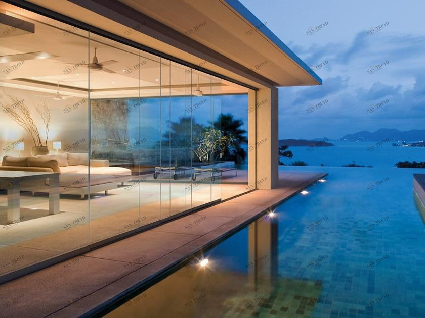 GIBUS Раздвижная стеклянная дверь из закаленного стекла sun-id-1402254