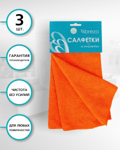 90722735 Салфетки 95247 микрофибра 3 шт STLM-0355515 BREZO