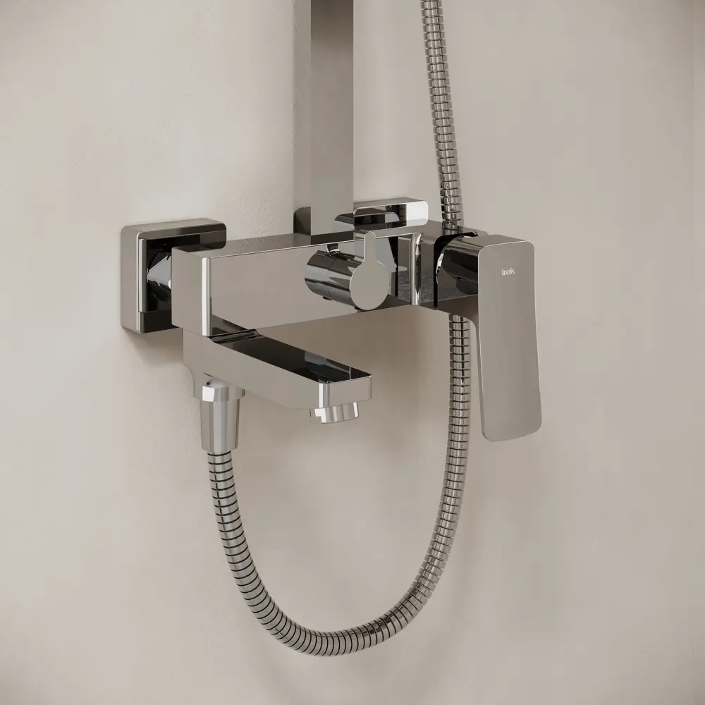 89398724 Душевая система Iddis Brent BRESB3Fi06 со смесителем 1 режим цвет хром STLM-1576819 - Вид №2