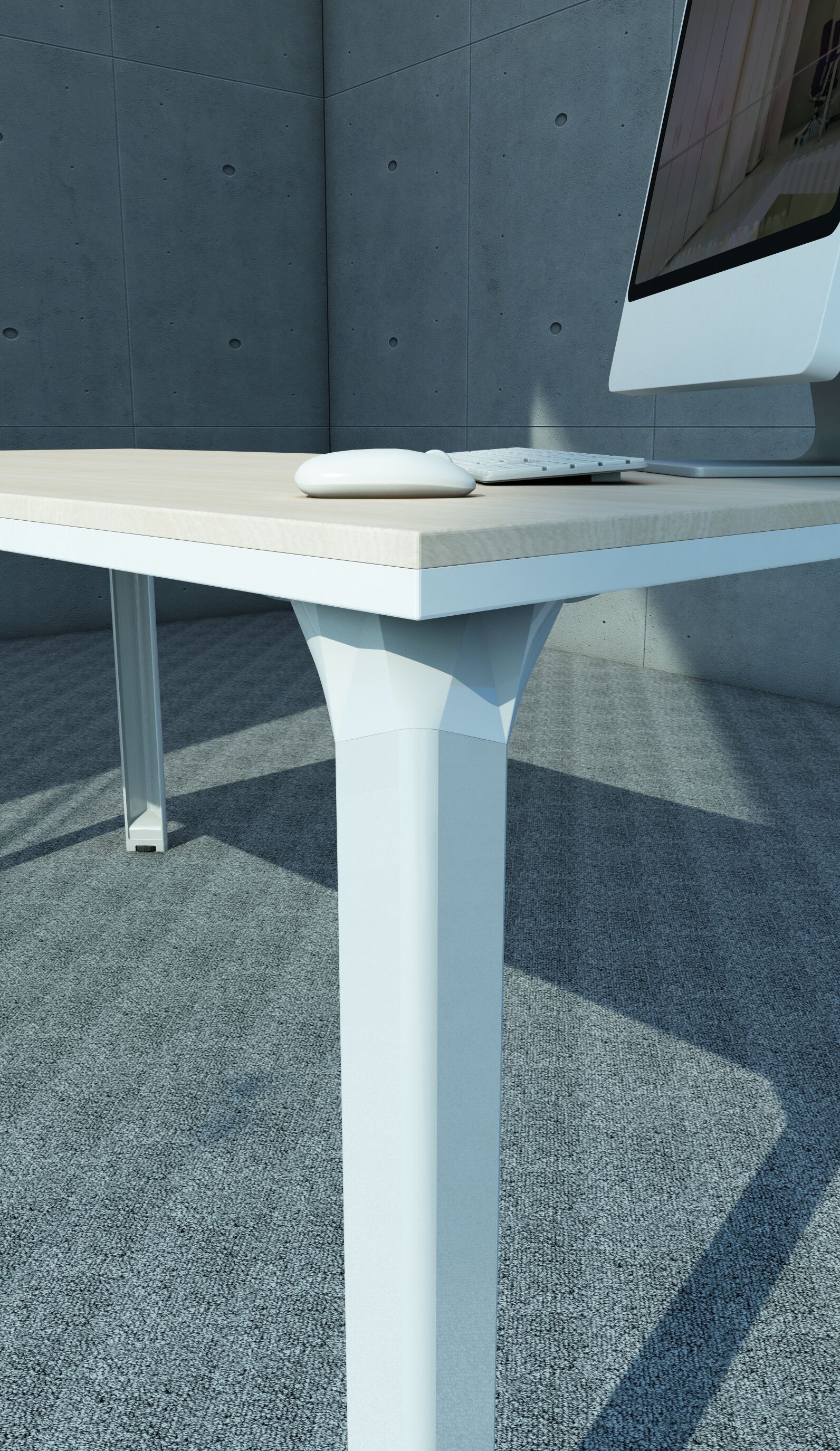 Деревянный квадратный стол для встреч Haworth Epure ARCH-00015278 - Вид №1