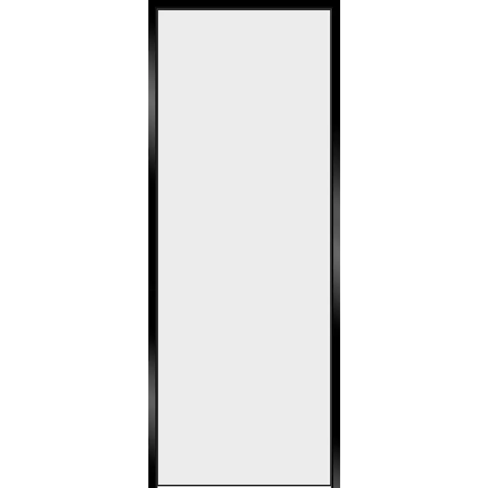 Дверь межкомнатная глухая Invisible Opt 80x200 см левая алюминий цвет белый с черной кромкой 89439074 STLM-2015107 VELLDORIS 