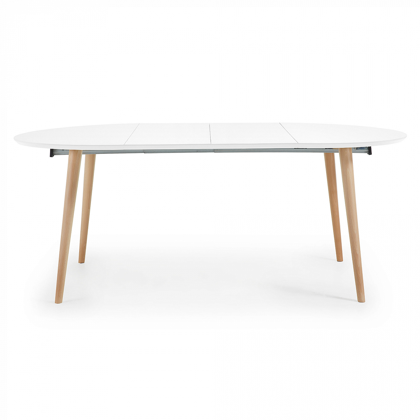 052681 Стол белый круглый La Forma Oakland  - Вид №6