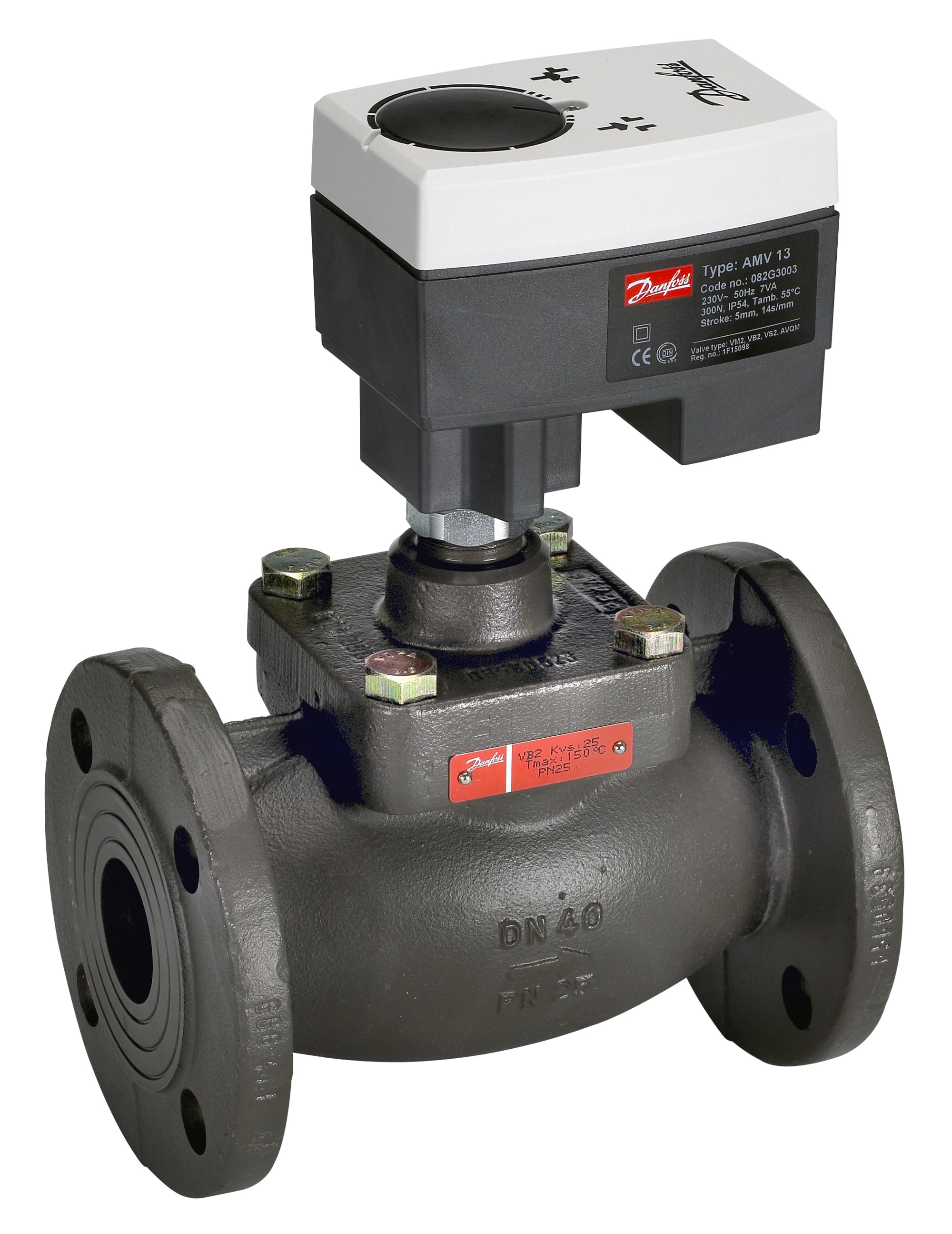 Danfoss Редукторные электроприводы с трехпозиционным управлением Электропривод импульсный AMV10 230B 082G3001  - Вид №24