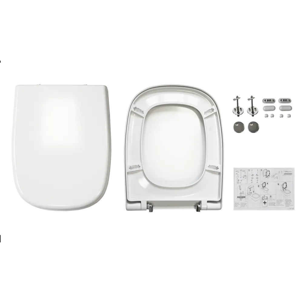 Унитаз напольный Infinity Mono SL DM универсальный выпуск двойной слив SANITA LUXE STLM-2033565 - Вид №3