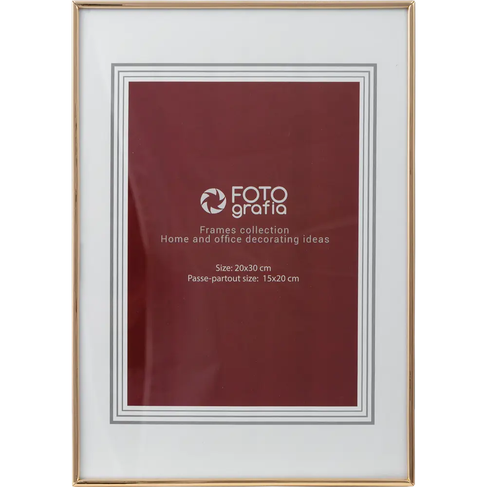 Рамка 21x30 см металл цвет золотой 82535072 STLM-2037800 Santreyd 
