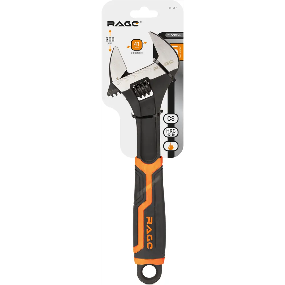 Разводной ключ RAGE 300 мм с усиленными губками до 41 мм 89409492 STLM-1572866 - Вид №3