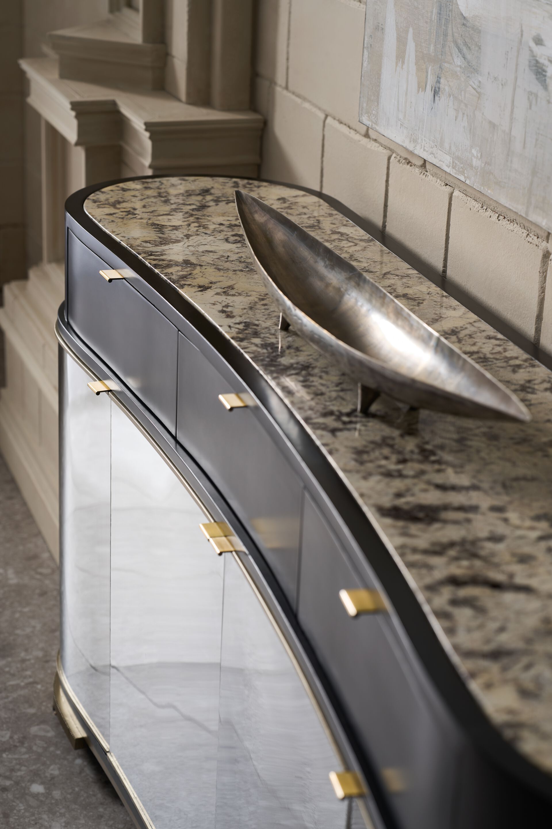 Каменная кладь с распашными дверями Caracole GLACÉ ARCH-00058233 - Вид №1