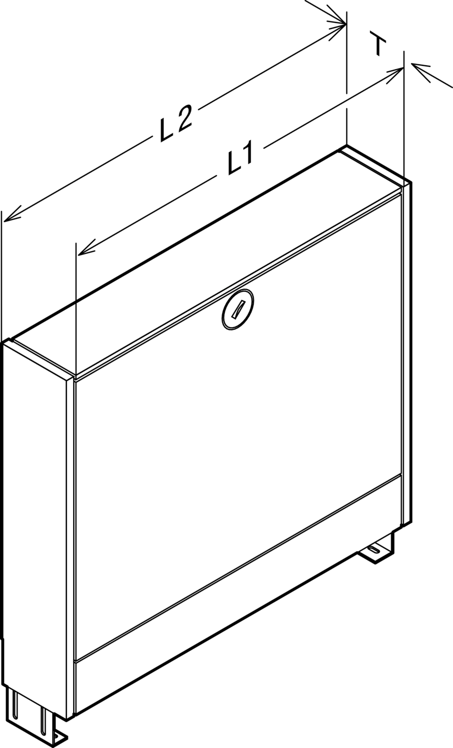 Viega Коллекторный шкаф для открытого монтажа 1294.1 (610371) 610 371 - Вид №2