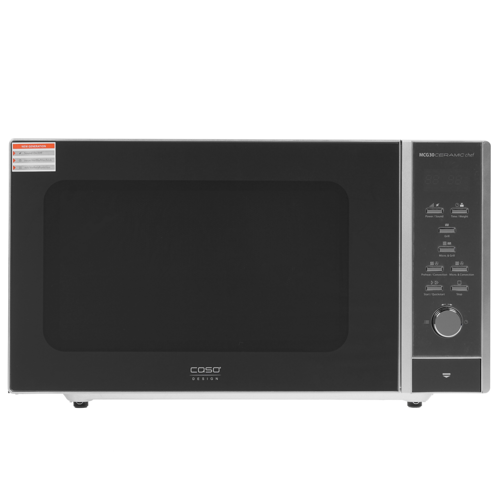 1117011 Микроволновая печь CASO MCG 30 Ceramic Chef серебристый STDN-0095925