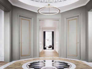 Лакированная распашная дверь