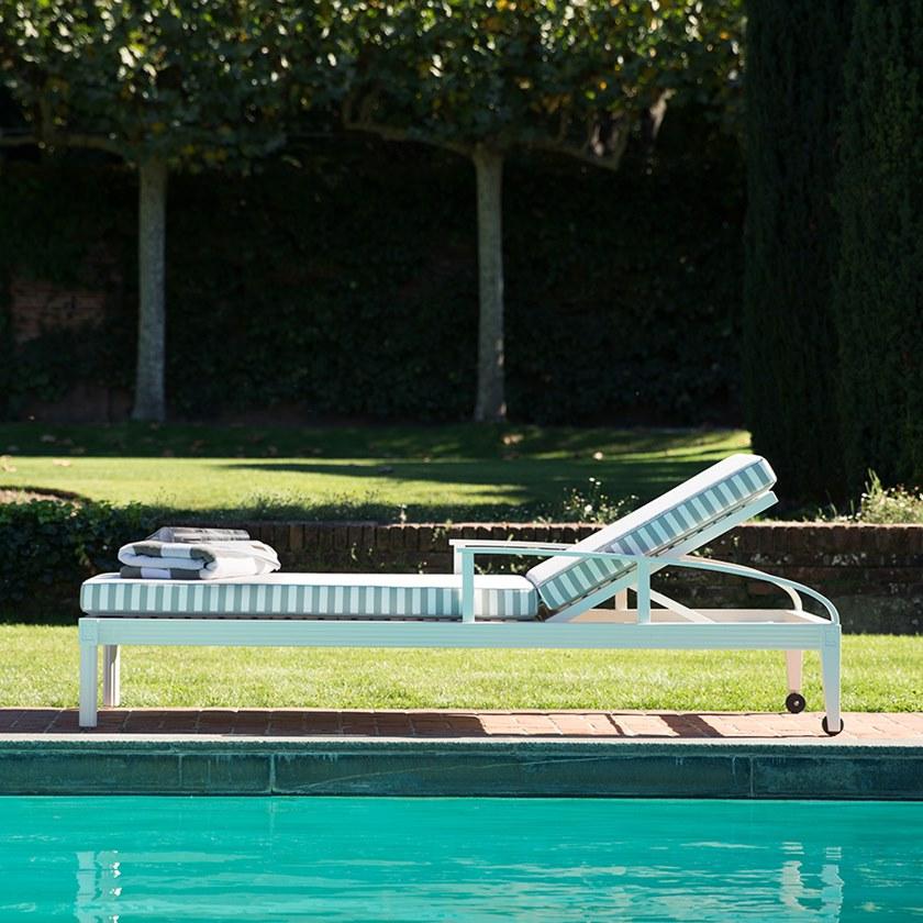 JANUS et Cie Алюминиевый садовый кушетка с подлокотниками Quadratl sun-id-1498615 - Вид №4