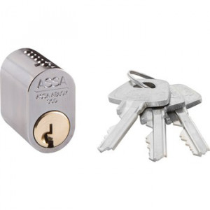 Овальный цилиндр ASSA 1301 MCR с тремя ключами