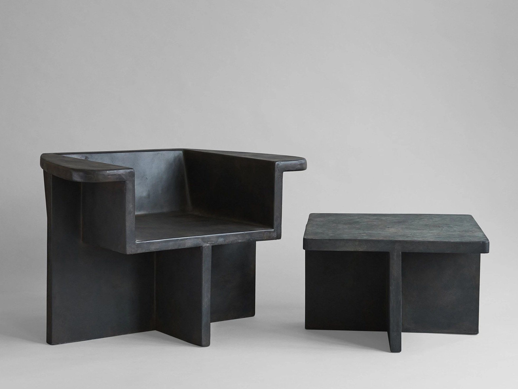 Стул из армированного волокном бетона с подлокотниками 101 Copenhagen Brutus ARCH-00152951 - Вид №1