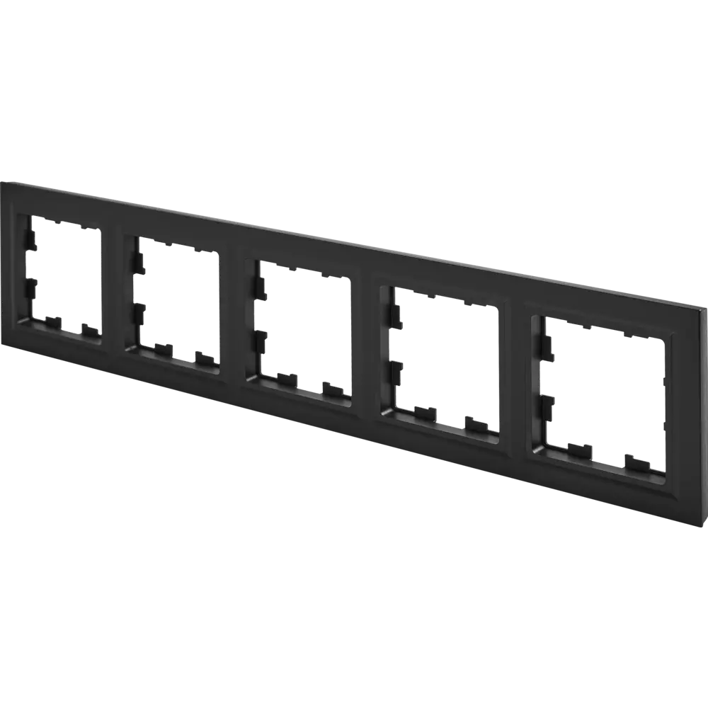 Рамка IEK Brite-5 для розеток и выключателей в чёрном исполнении 87761333 STLM-1105788 - Вид №2