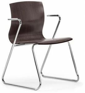 TALIN Салазки стула из фанеры с подлокотниками Webwood