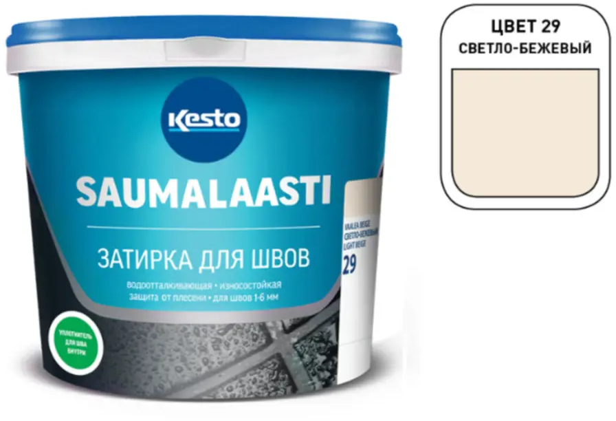91325168 Затирка Kesto Saumalaasti 29 KeS29 10 кг цвет бежевый STLM-0943831
