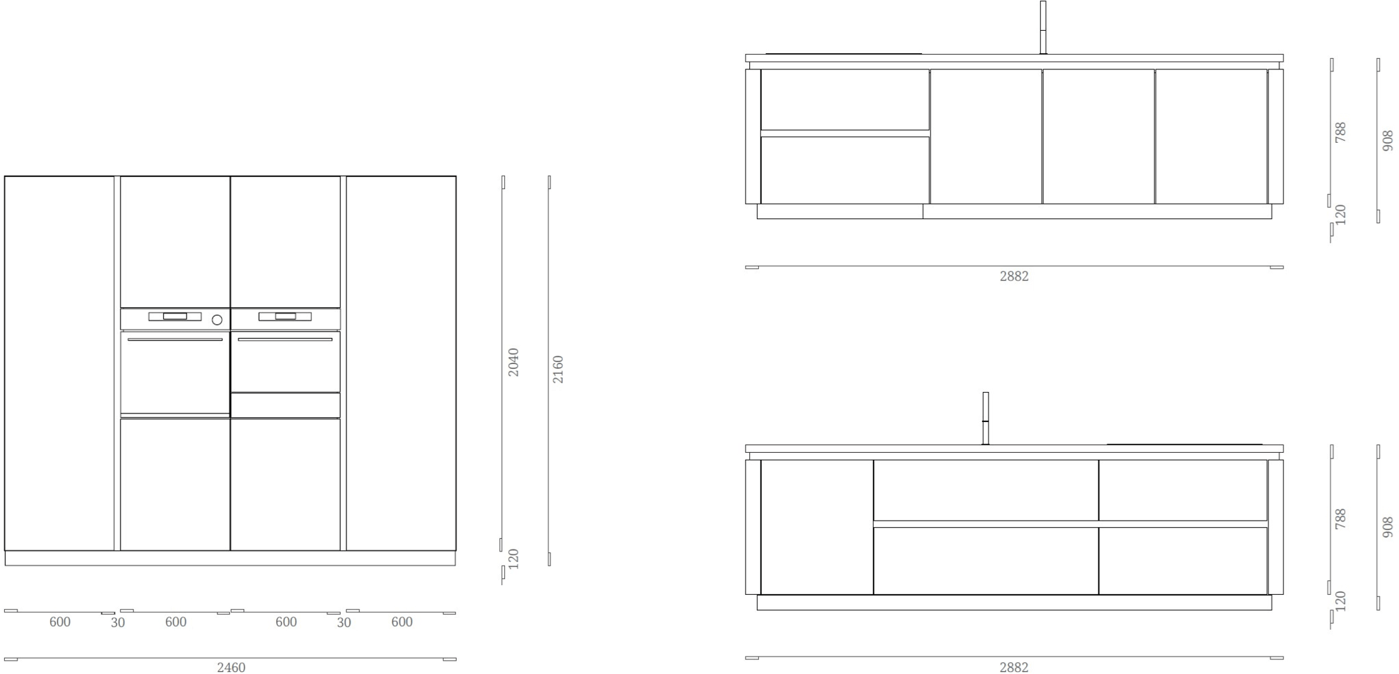 Febal Casa Кухня с островом без ручек sun-id-1348061 - Вид №6