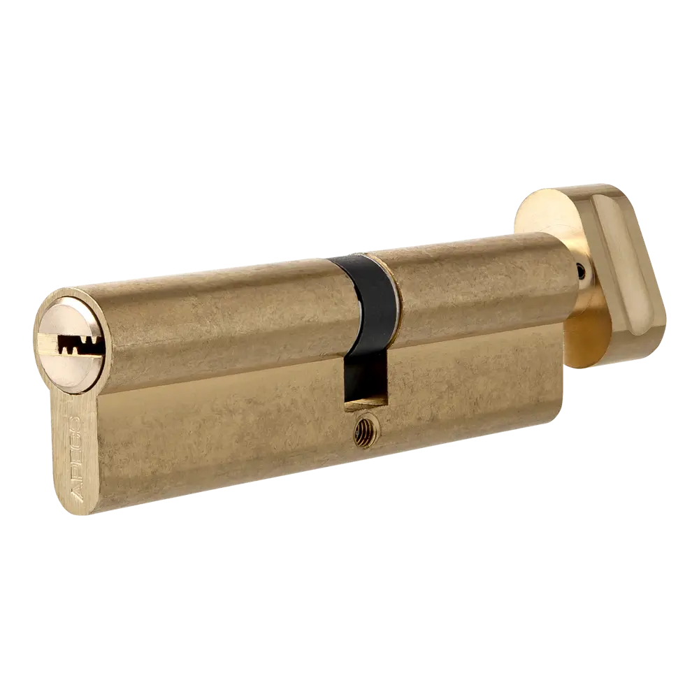 Цилиндр Apecs SM-90, 35х55 мм, ключ/вертушка, цвет золотой STLM-2022178