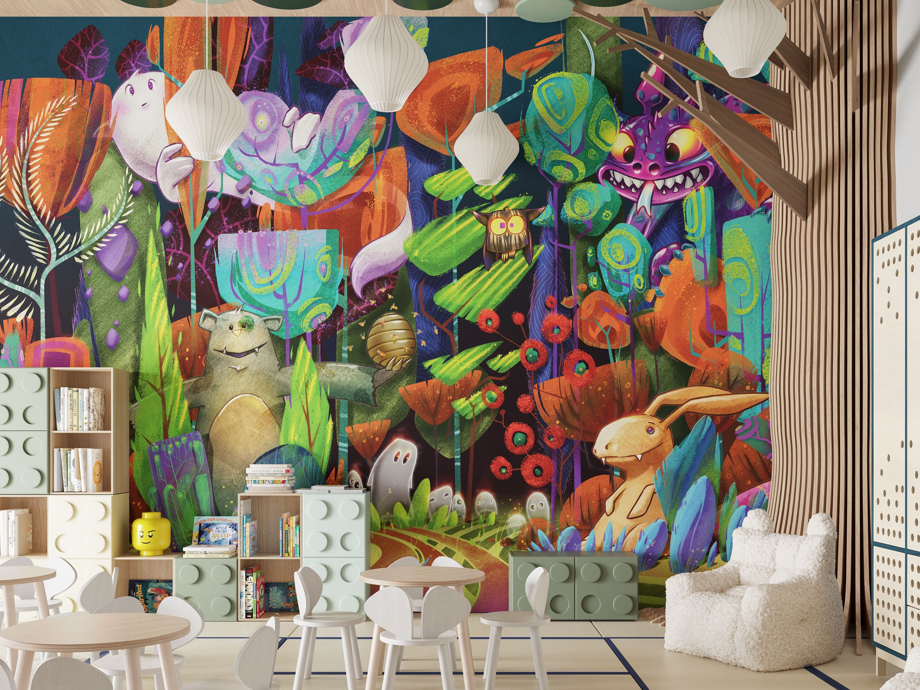 Цифровые печатные обои для детей Inkiostro Bianco Inkids ARCH-00070379