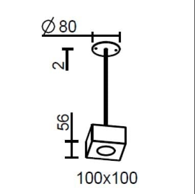 Алюминиевый светодиодный подвесной светильник Brillamenti ARCH-00080297 - Вид №3