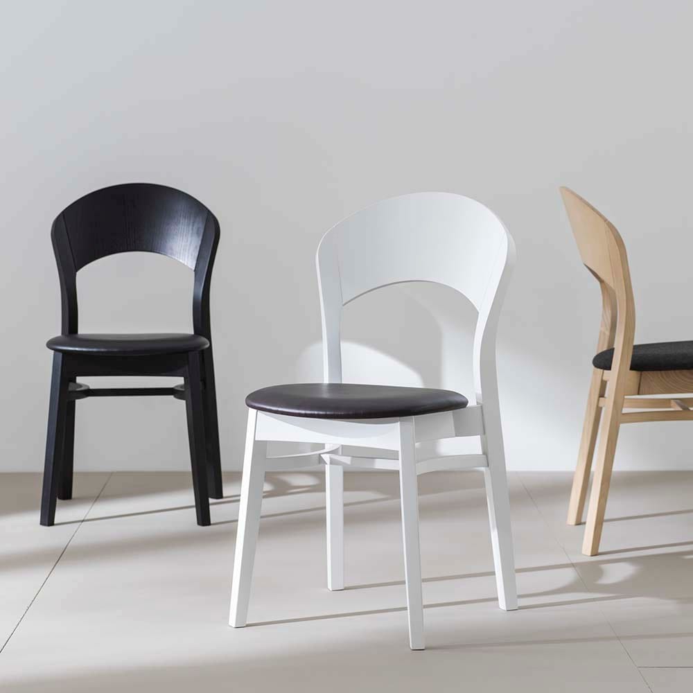 Стул из массива дерева с мягким сиденьем Hans K Rainbow ARCH-00088499 - Вид №1