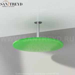 Agape KAA Душевая лейка из неаллергенного силиконового каучука CRUB0913L KAA с шарнирным соединением зеленая CRUB0913L