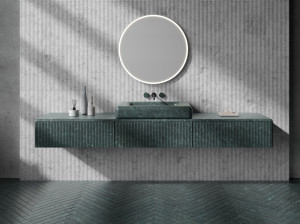 Каменный подвесной шкаф для ванной комнаты