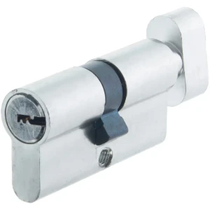 Цилиндр Standers ключ/вертушка 30х30 хром, TT-CAB817